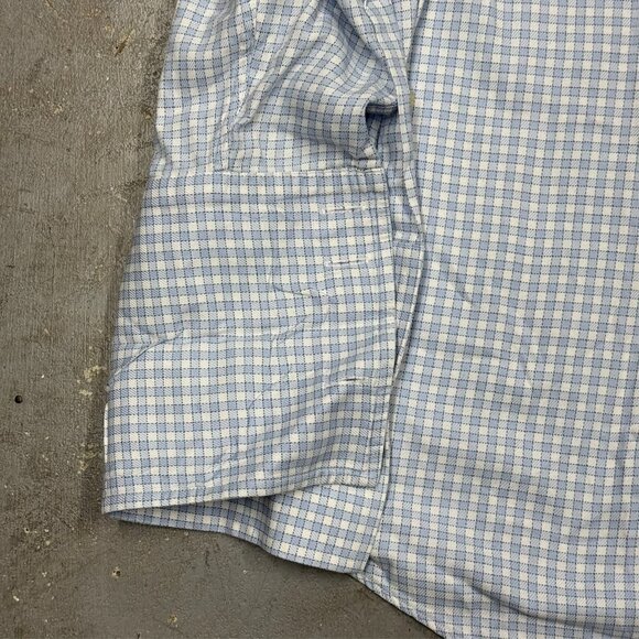 Thomas Pink Dress Shirt Check Textured Classic Fit French Cuffs Cotton 18.5 XXL - Picture 3 of 7